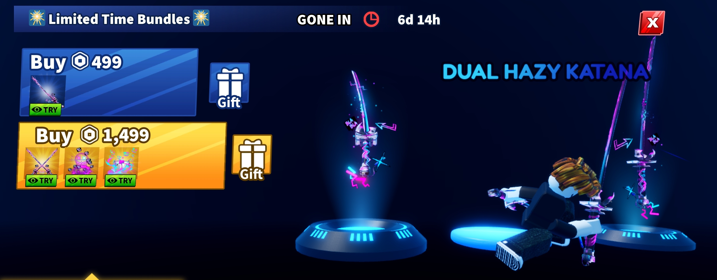 Dual Hazy Katana 